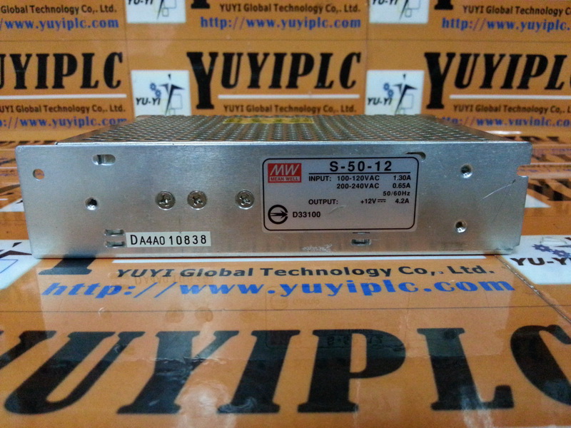 MEAN WELL S-50-12 switching power supply - PLC DCS SERVO Control MOTOR ...